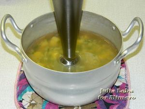 Картофельный суп-пюре с луком