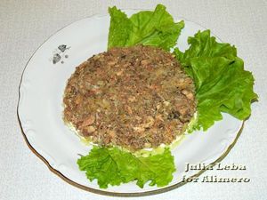 Новогодний салат Рыбка