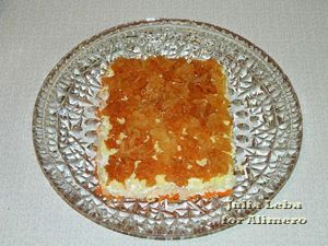 Сырный салат с гранатом Календарь