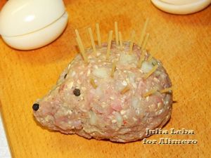 Мясные ёжики с сюрпризом