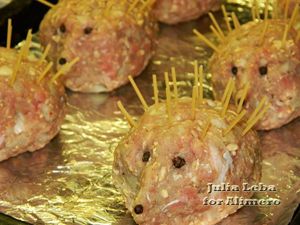 Мясные ёжики с сюрпризом