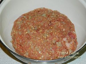 Мясные ёжики с сюрпризом