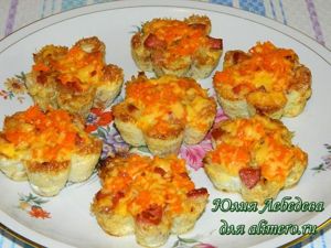 Запеканка с сосисками Запеканка с сосисками