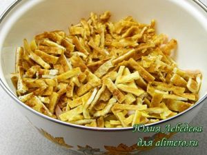 Салат с ветчиной