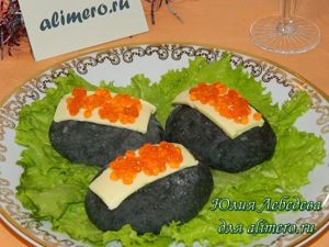 Пиццеты с маслом и икрой Пиццеты с маслом и икрой