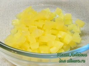 Тарталетки с ананасом