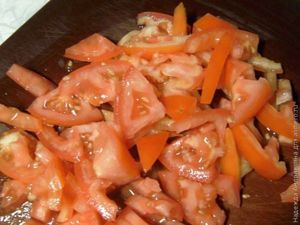 Летний салат с крабовым мясом