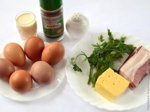 Яичные маффины с беконом