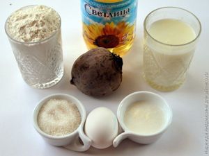 Свекольные блины с сырной начинкой