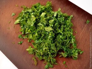 Хычины с брынзой и зеленью