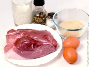Шницели из свиного фарша