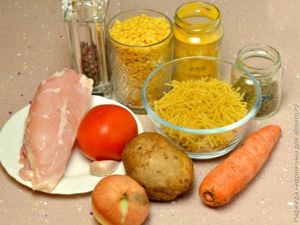 Суп из чечевицы с вермишелью