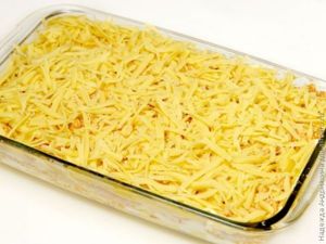 Лазанья с куриным фаршем