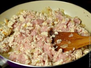 Лазанья с куриным фаршем