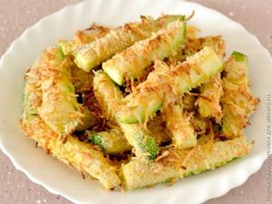 Кабачковые палочки с сыром