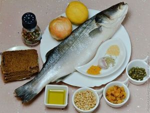 Сибас с оригинальной начинкой