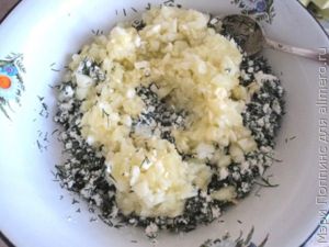 Кабачок фаршированный с творогом и зеленью