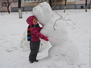 ребенок снеговик ребенок снеговик