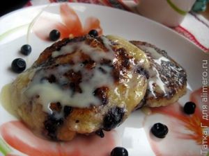 сырники с черникой
