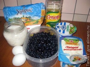сырники с черникой