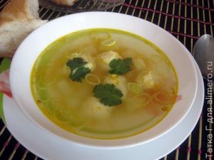 Суп с клецками