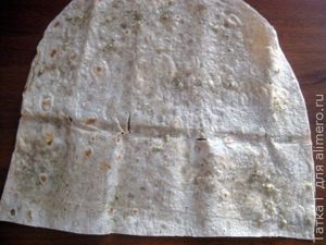 Салат с чипсами из лаваша