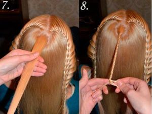 Необычные прически с косами, мастер-классы.