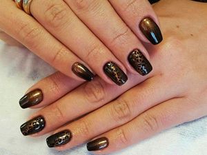 Идеи маникюра кошачий глаз