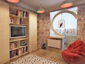 Идеи интерьера комнаты, совмещенной с балконом