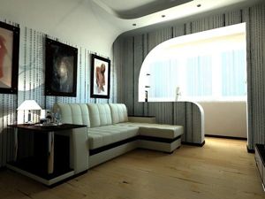 Идеи интерьера комнаты, совмещенной с балконом