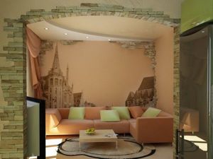 Кирпич в интерьере