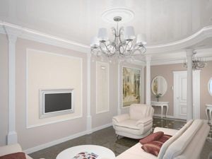 Интерьер квартиры с колоннами