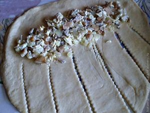 пирог с грибами