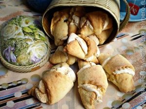 Рогалики с начинкой, печенье