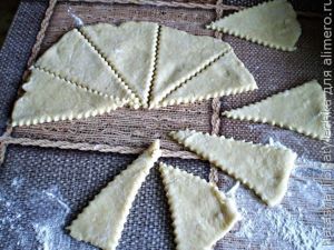 Рогалики с начинкой, печенье