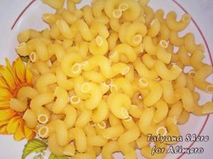 макароны с овощами