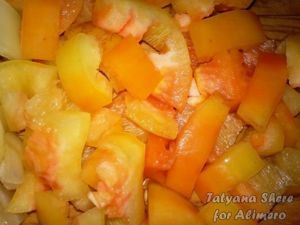 макароны с овощами