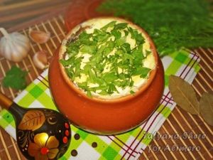 Рис с овощами в горшочке