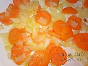 Теплый салат с фасолью