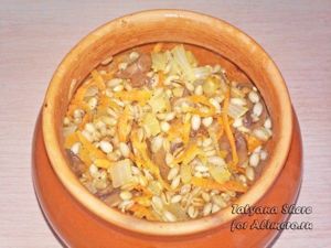 Перловка с грибами