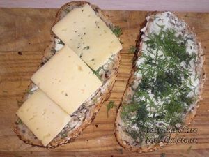 Гренки с сыром