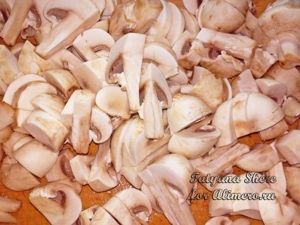 Макароны с грибами