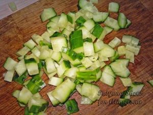 Салат с сыром и яйцом
