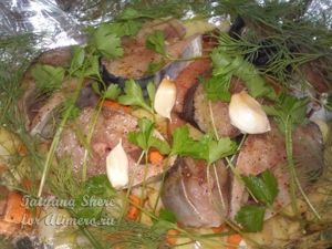 Скумбрия, запеченная в духовке