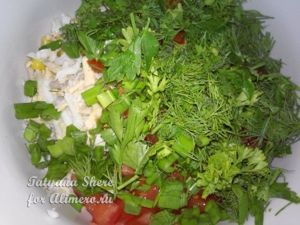 Салат с сыром