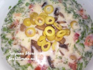Омлет с грибами