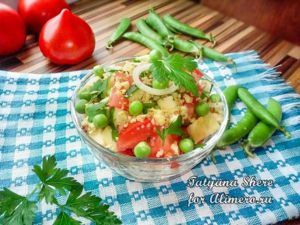 Салат с зелёным горошком