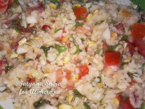 Котлеты с рисом и помидорами