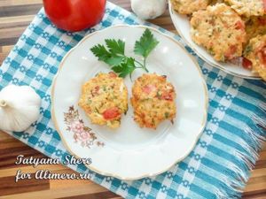 Котлеты с рисом и помидорами