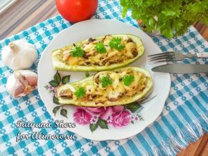 Лодочки из кабачков